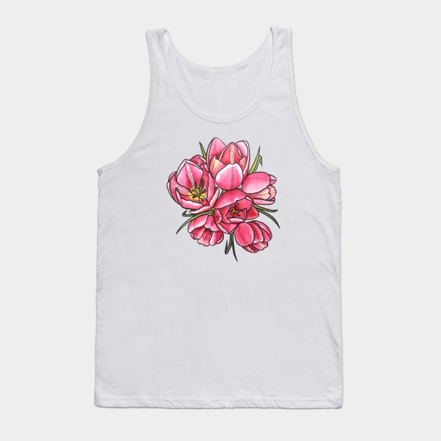 Springtime Florals Tank Top by Kirsty Topps